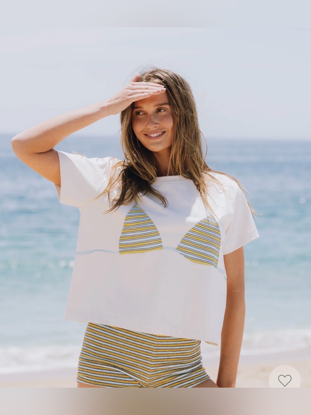 Daily Drills M/L Beach Week Bikini Boxy Tee. 💕⚡️